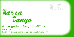 maria danyo business card